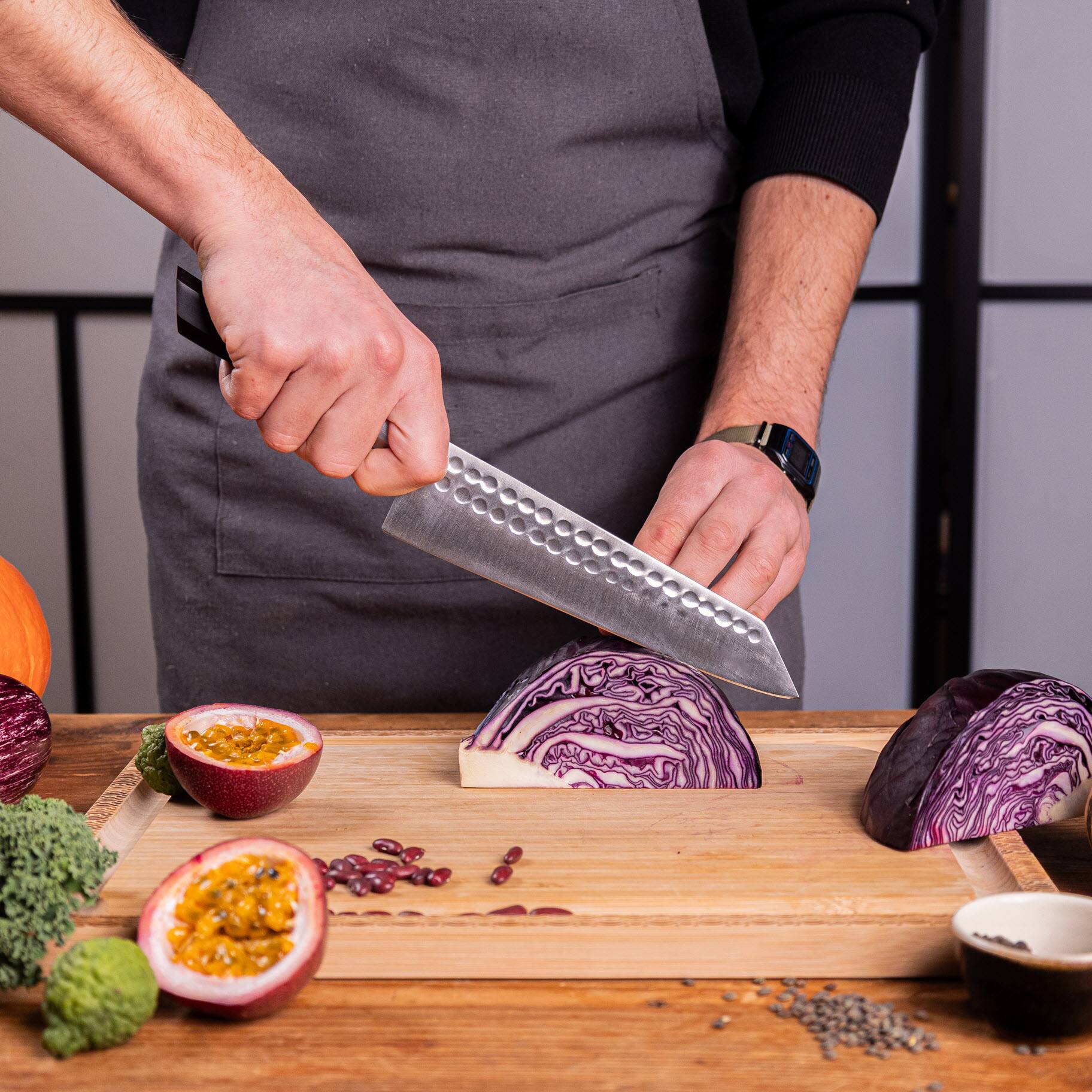 Back. KOTAI - Kiritsuke 8-inch Chef Kitchen Knife | BUNKA Collection.