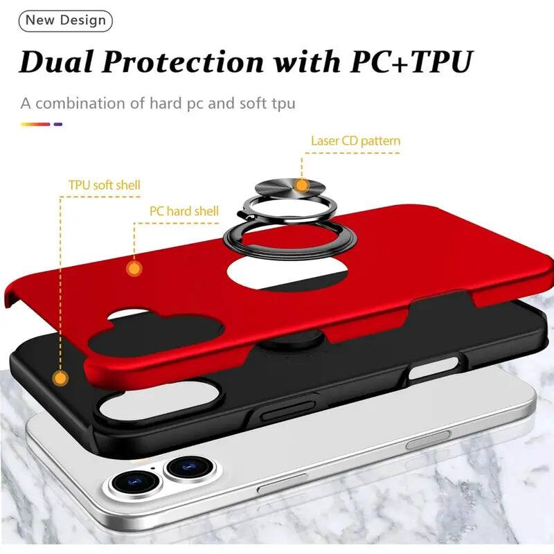New Design  
Dual Protection with PC+TPU  
A combination of hard PC and soft TPU  
Laser CD pattern  
TPU soft shell  
PC hard shell