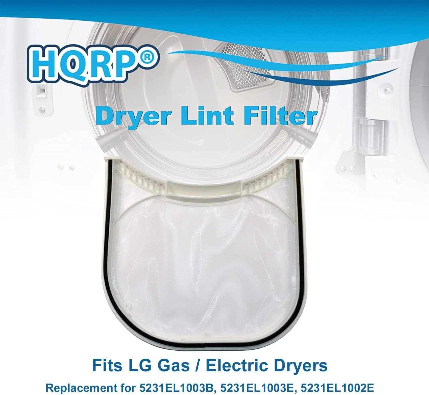 HQRP Dryer Lint Filter  
Fits LG Gas / Electric Dryers  
Replacement for 5231EL1003B, 5231EL1003E, 5231EL1002E