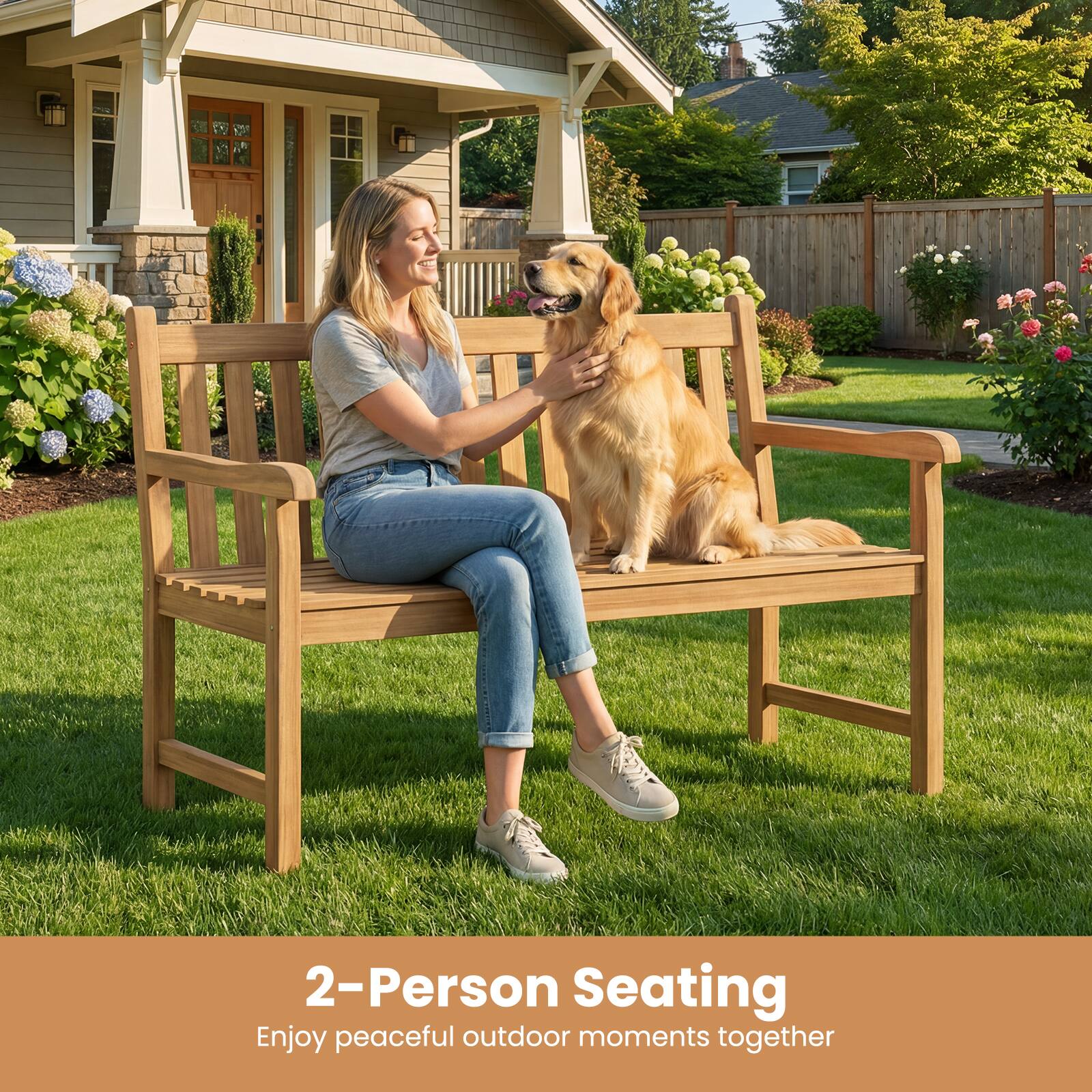 2-Person Seating  
Enjoy peaceful outdoor moments together