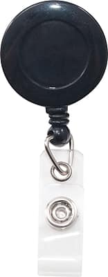 Advantus - Swivel-Back Clip-On Retractable ID Reel with Badge Holder, Black, 12/PK - Silver price history on PriceWatchPro