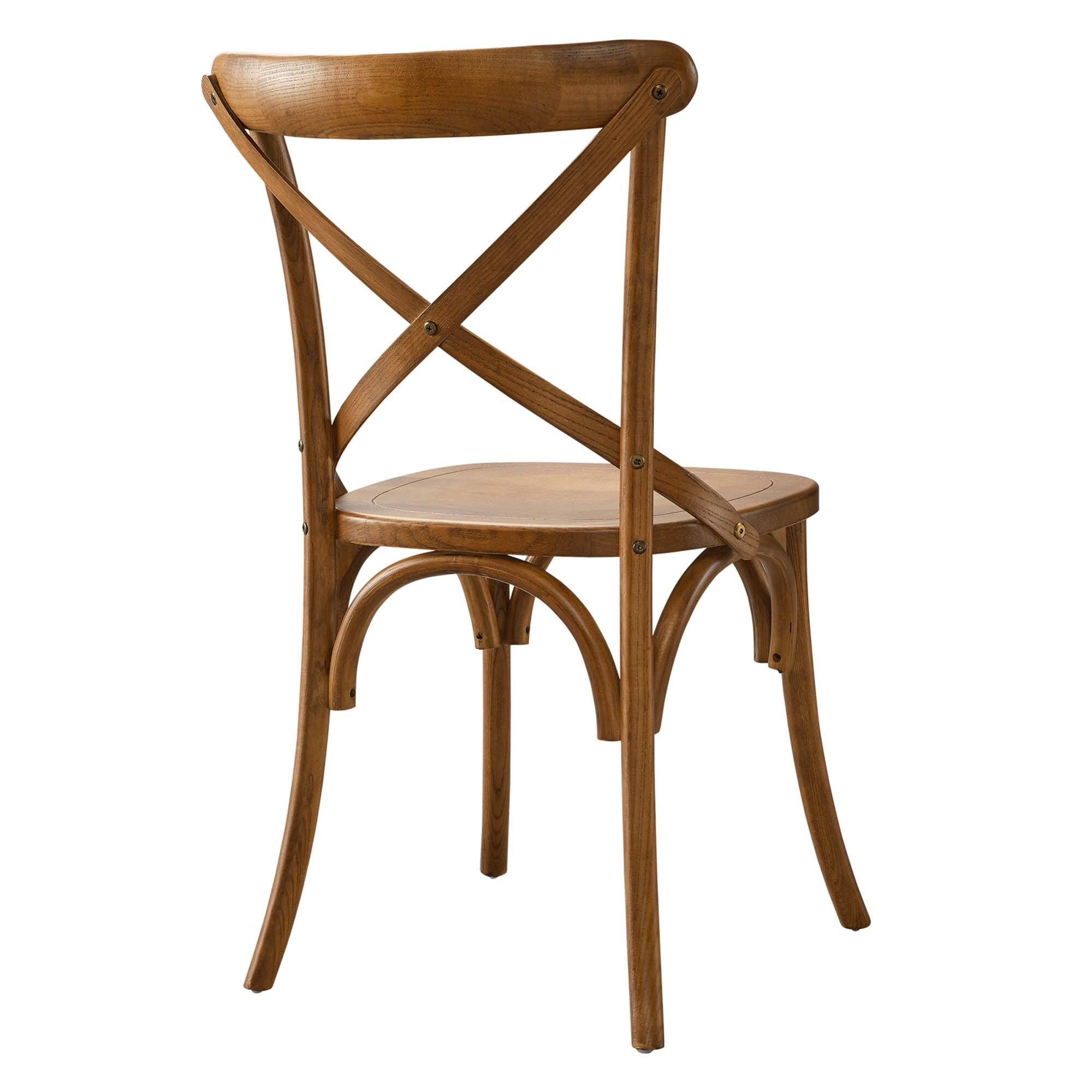 Back. Modway - Gear Dining Side Chair by Modway - Brown.