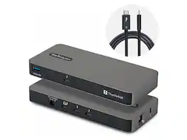 Startech - 4-Port Thunderbolt 5 Hub, 120Gbps, 8K, 140W PD, KVM, USB-A 10Gbps, TB4/USB4 Compatible