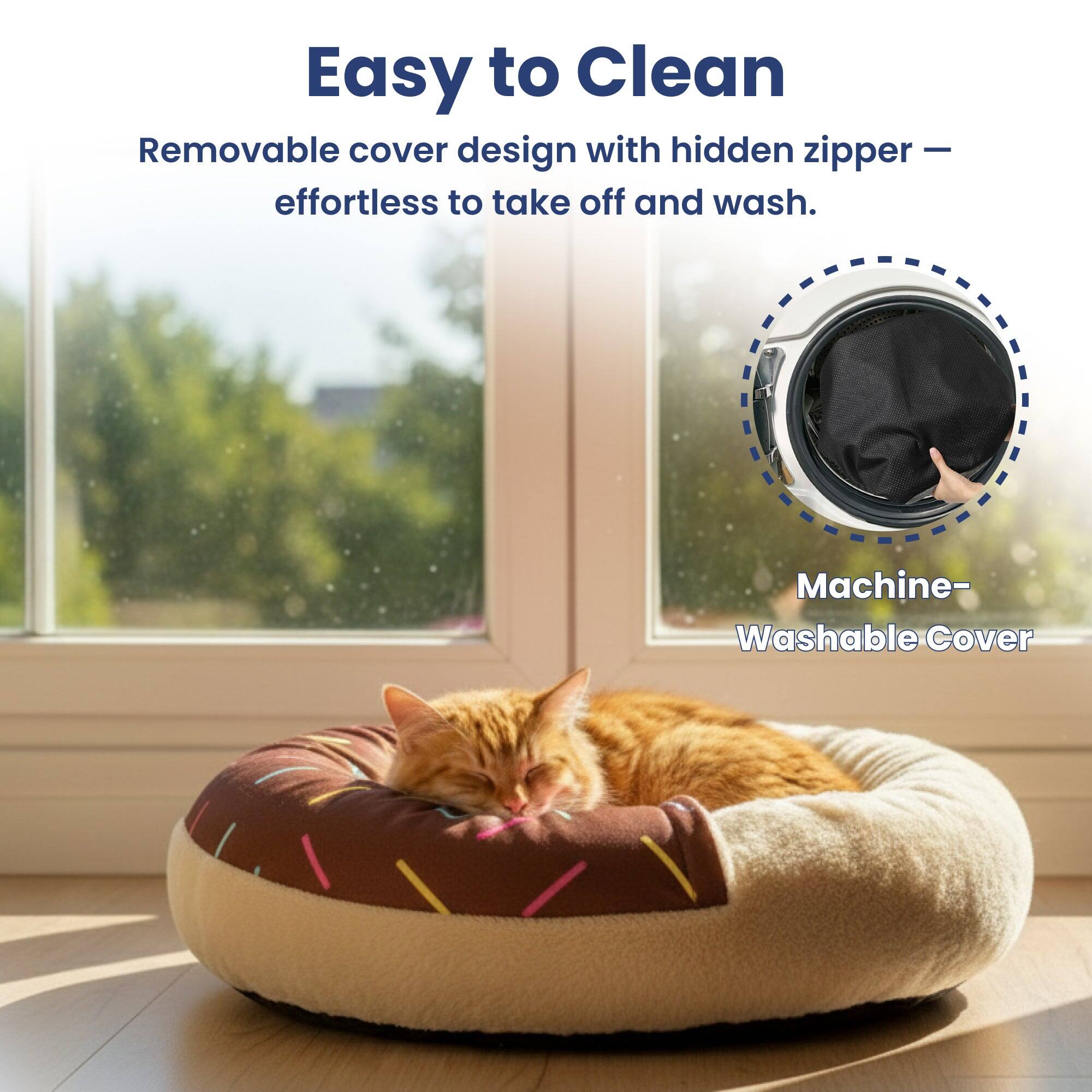 Easy to Clean  
Removable cover design with hidden zipper - effortless to take off and wash.  
Machine-Washable Cover