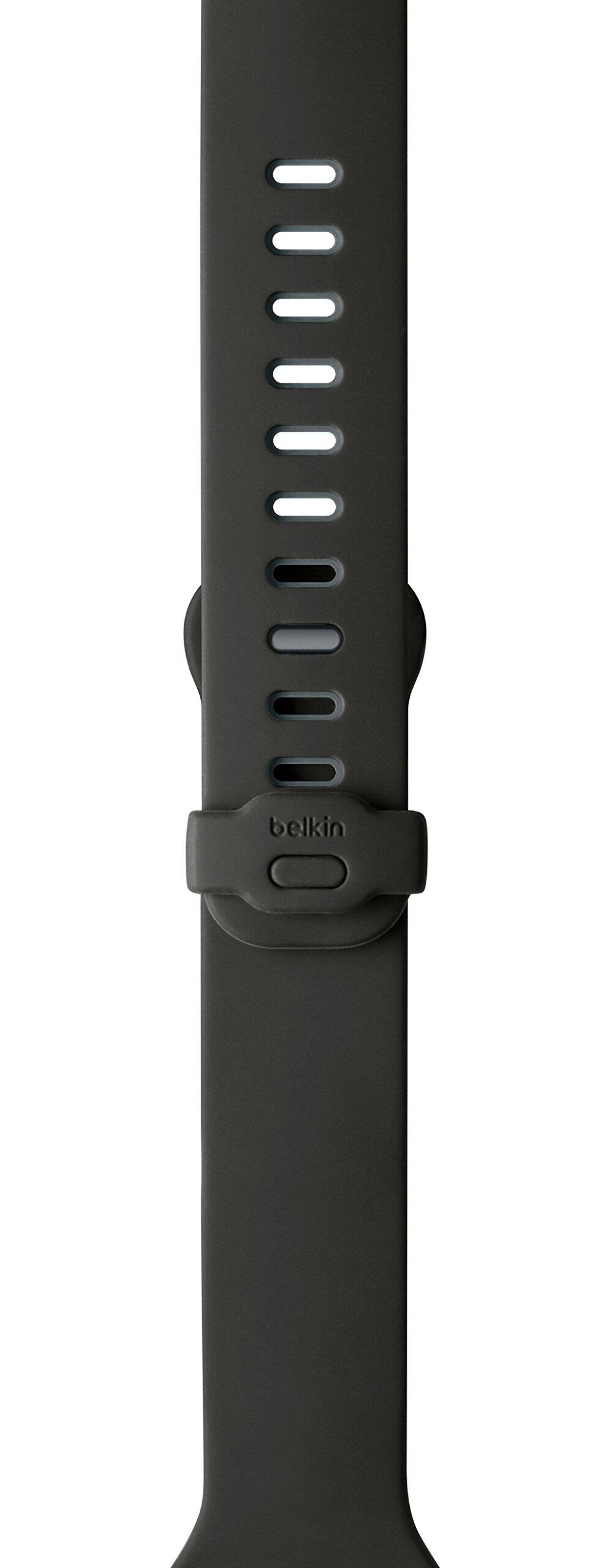 Front. Belkin - Belkin Bracelet Apple Watch 42mm / 44mm Belkin Sport Band - Black - Black.