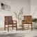 Alt View 15. Walker Edison - Windsor Acacia Wood Patio Chairs, Set of 2 - Dark Brown.
