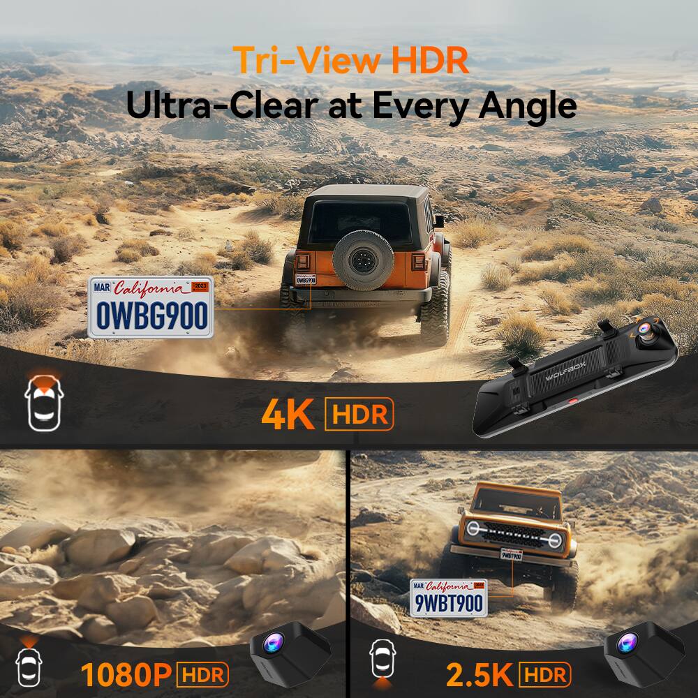 Tri-View HDR  
Ultra-Clear at Every Angle  

4K HDR  
1080P HDR  
2.5K HDR  

MAR California  
OWBG900  
9WBT900