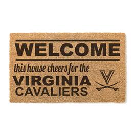 Jardine - Virginia Cavaliers 18" x 30" Welcome Doormat - Brown