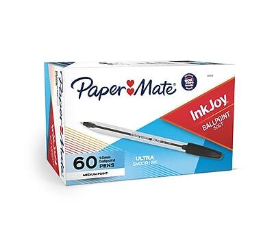Paper Mate InkJoy  
Ballpoint Sost 10mm  
60 Pens  
Medium Point  
Ultra Smooth Ink  
Low Odor