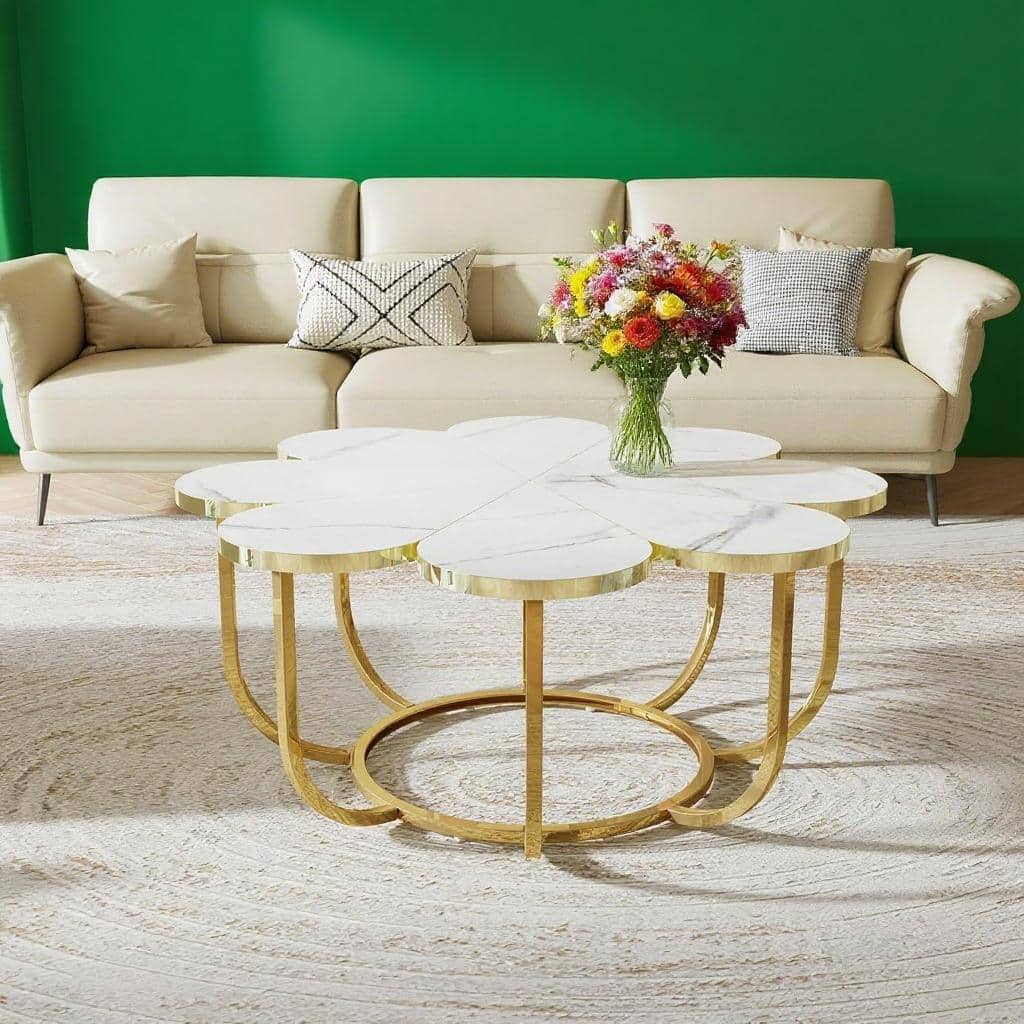 SlickBlue - Rattan Table?Coffee Table - Multi