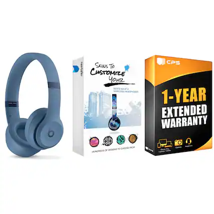 - **Beats Solo4 Wireless Headphones**
- **Customize Your Beats Solo4 Wireless Headphones**
- **Hundreds of Designs to Choose From**
- **1-Year Extended Warranty**
- **CPS**
- **Phone, PC, Laptop, Tablet, Camera, Headphones**