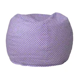 Emma + Oliver - Small Bean Bag Chair for Kids and Teens - Lavender Dot