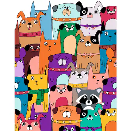 Front. Artwille - Artwille Paint By Number Kit Raccoon Among Friends.