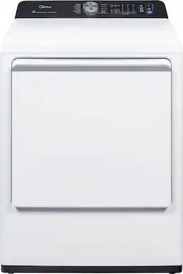 Midea - 7.4 Cu. Ft. Smart Top Load Electric Dryer with QuadSensor Dry - White