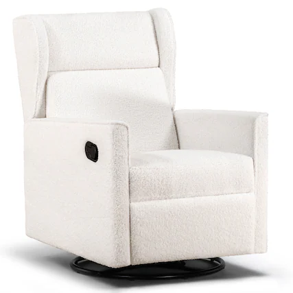 Front. CloudRest Pro - Rocking Recliner Chair Teddy Nursery Rocking Chair,Beige - Beige.