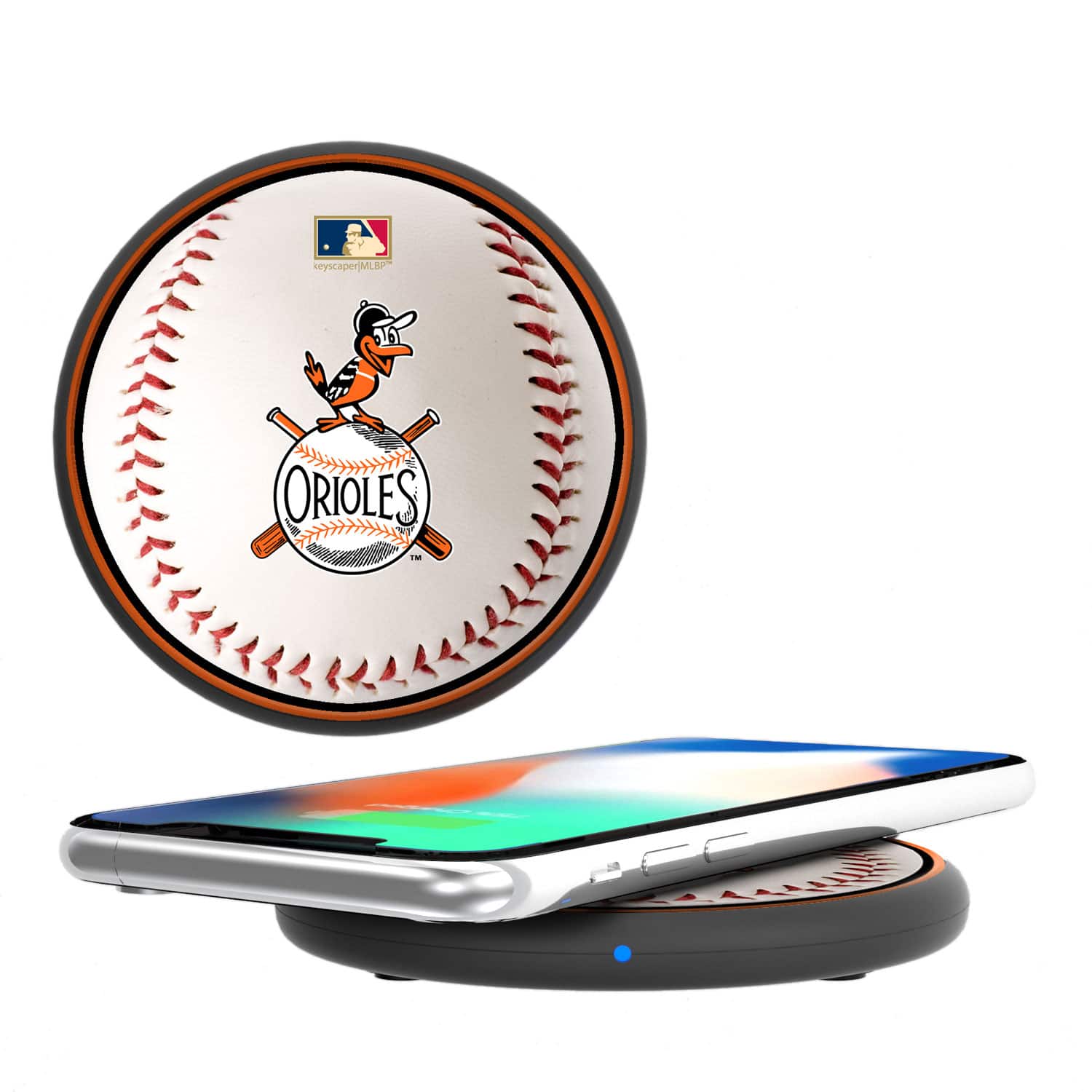 Keyscaper - Baltimore Orioles Wireless Charger - Multicolor
