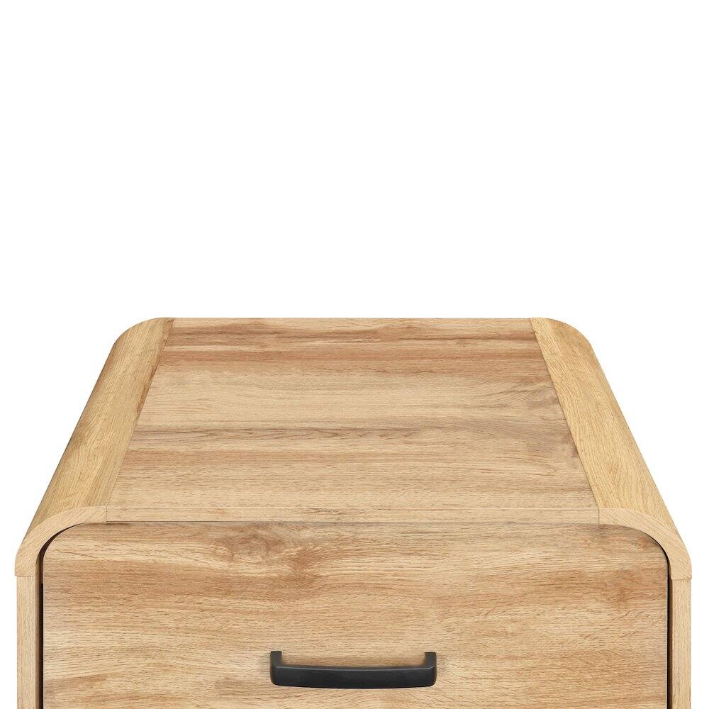 Alt View 6. New Classic Furniture - New Classic Furniture Rowan Wood 1-Drawer End Table in Natural/Beige (Set of 2) - Natural.