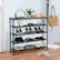 Alt View 11. Costway - Shoe Rack 5-Tier Shoe Storage Organizer W/4 Metal Mesh Shelves for 16-20 Pairs - Rustic brown.