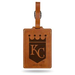 Jardine - Kansas City Royals Ultra Suede Luggage Tag - Brown