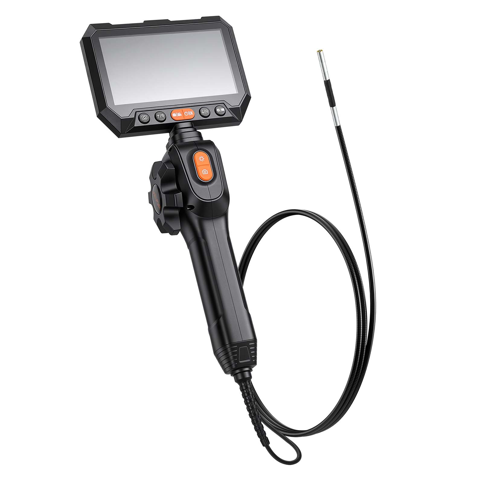 Alt View 5. VEVOR - 2-Way Articulating Endoscope with Light, 1080P HD Industrial Borescope Inspection Camera with 0.15-inch Ultra Slim - Black.