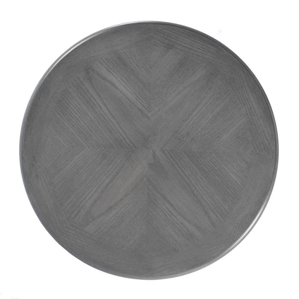 Left. Butler Specialty - Hellinger Round Lamp Table - Gray.