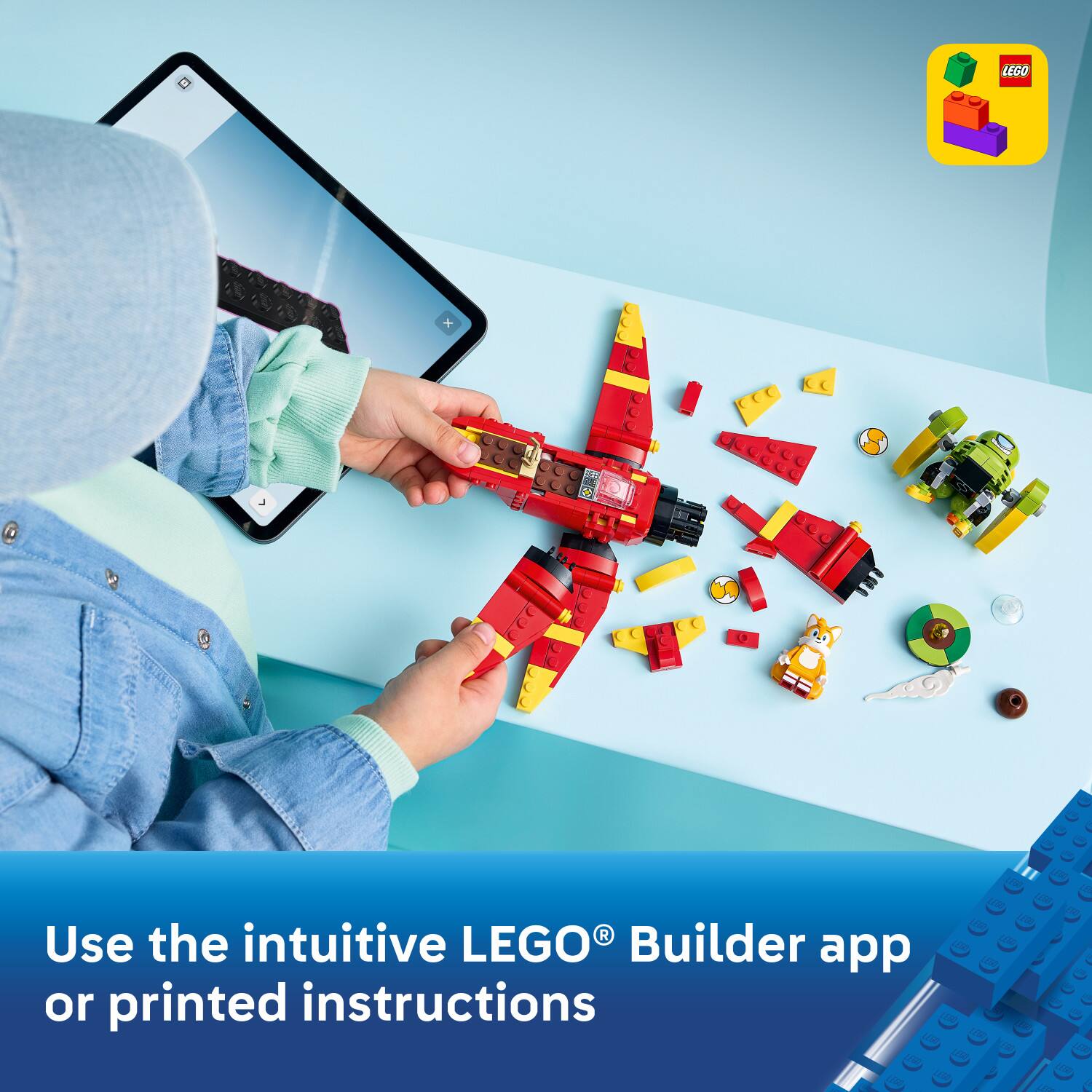 LEGO x R

Use the intuitive LEGO® Builder app or printed instructions