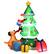 Front. Costway - 7 FT Inflatable Christmas Tree Santa Decor w/LED Lights Outdoor Yard Decoration - Multicolor.