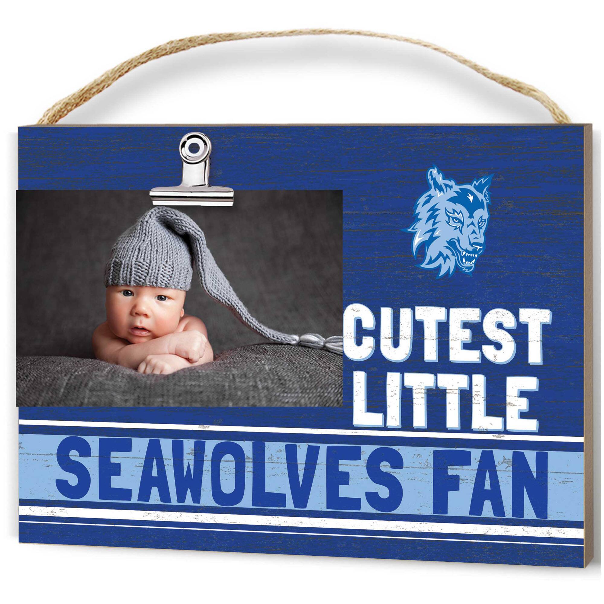Jardine - Sonoma State Seawolves 8'' x 10'' Cutest Little Team Logo Clip Photo Frame - Blue