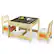 Alt View 9. Gymax - Gymax Children Kids Table Chairs Set With Storage Boxes Blackboard Whiteboard Drawing - as pic.