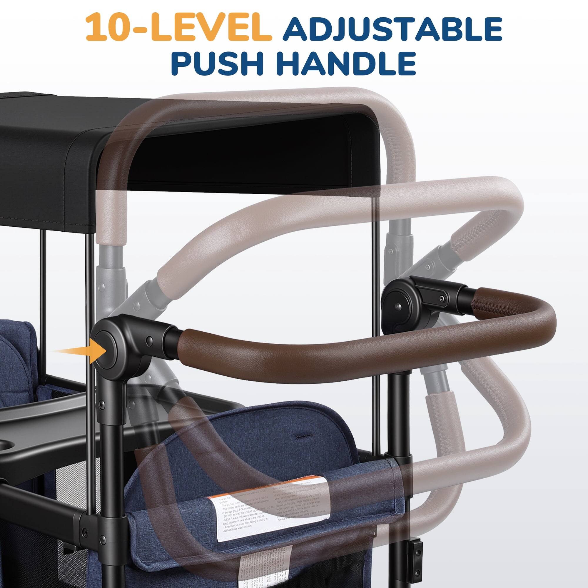 10-LEVEL ADJUSTABLE PUSH HANDLE