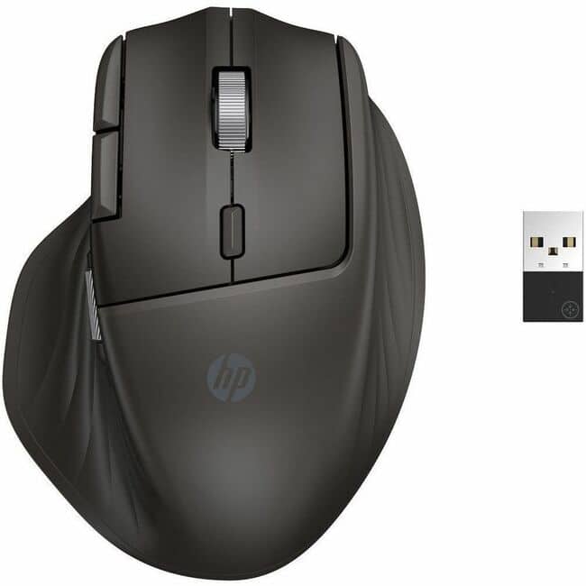 HP - Ultra-Fast-Scroll Wireless Mouse 785M (B8YX4AA) - Multi Surface - Wireless - 32.81 ft - Bluetooth/Radio Frequency - Wireless - Black