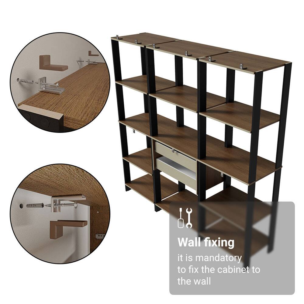 Wall fixing  
it is mandatory to fix the cabinet to the wall