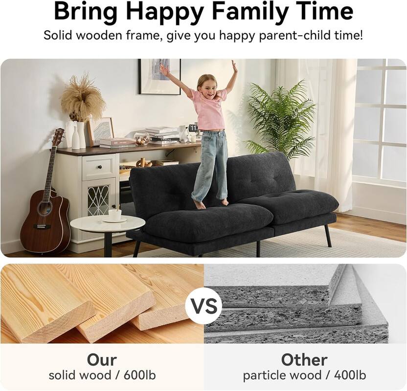 Bring Happy Family Time! Solid wooden frame, give you happy parent-child time!

11 VS
Our solid wood / 600lb
Other particle wood / 400lb