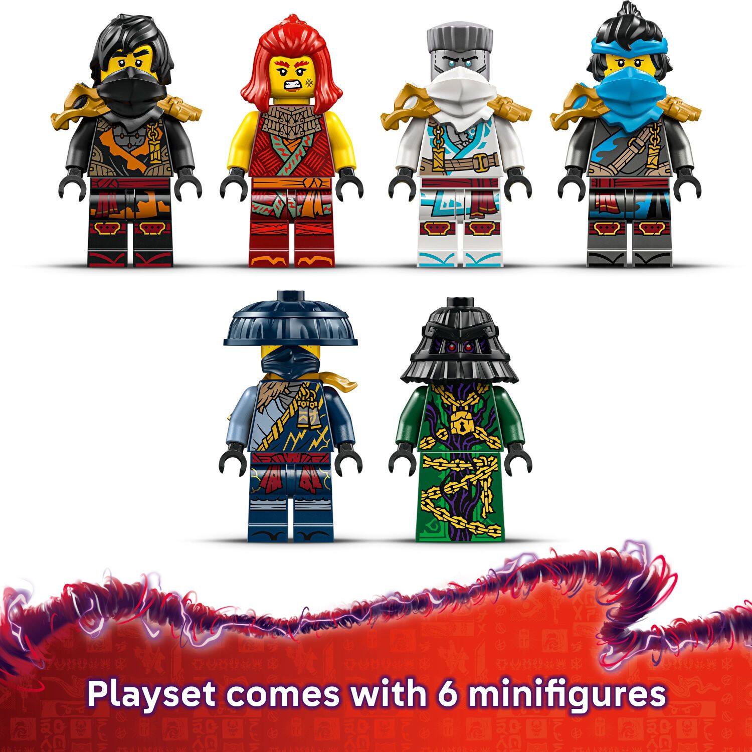 Playset comes with 6 minifigures