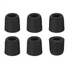 Unique Bargains - Memory Foam Earbud Tips (4.9mm/0.19"), 6pcs/3Pairs - Small, Noise Isolation, Comfort & Secure Fit for Earphones - Black
