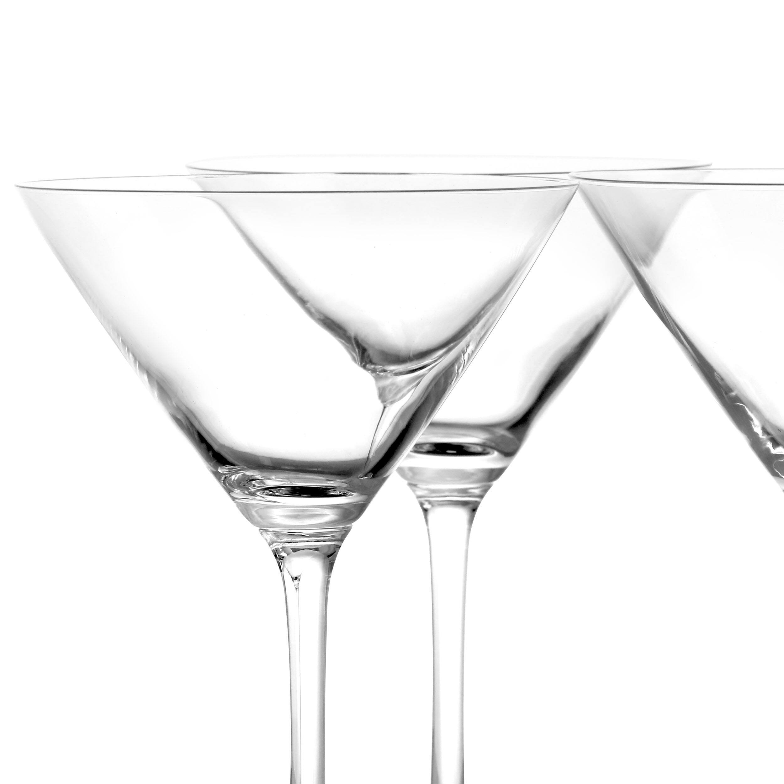 Alt View 4. Martha Stewart - Martha Stewart 4 Piece 10oz Martini Glass Set - Clear.