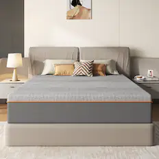 Front. Anysun - Queen Size Mattress,10 Inch Memory Foam Mattress, Fiberglass Free, Medium Feel, Breathable Cooling Layers - Black.