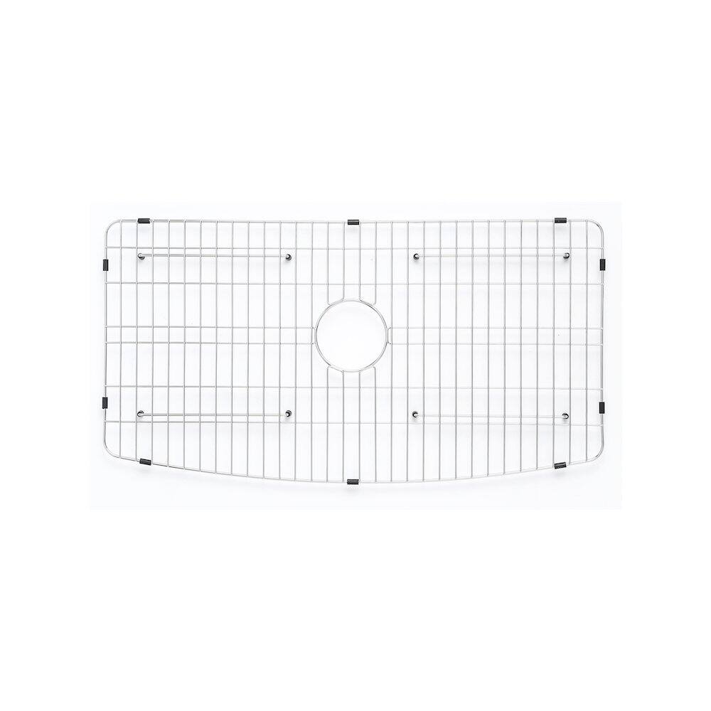 Alt View 5. Alfi - ALFI brand ALFI Brand White Smooth Curved Apron 36 x 20 Single Bowl Fireclay Farm Sink - White.