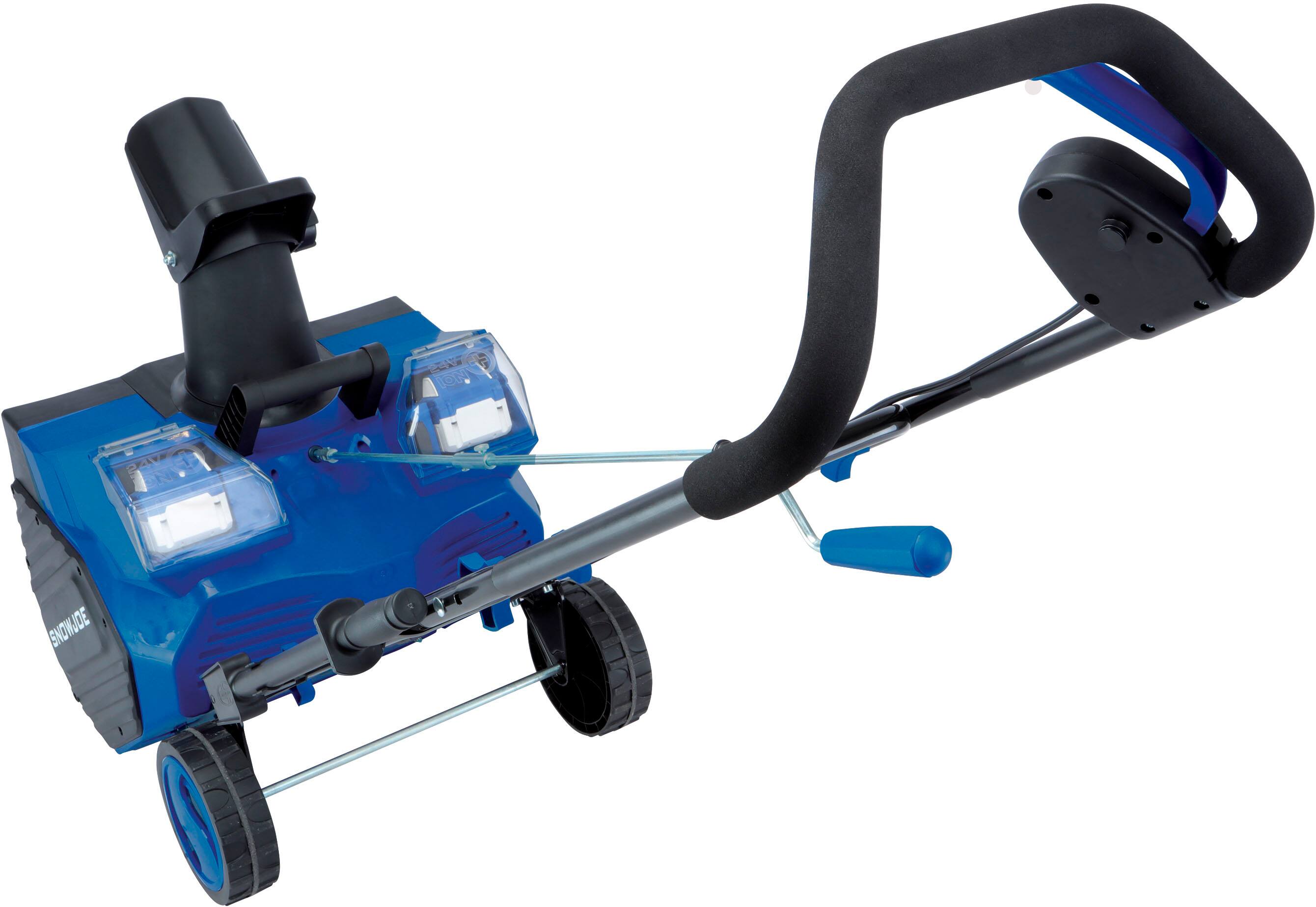 Alt View 13. Snow Joe - 24V Electric Snow Blower and Bundle (2x4.0 Ah Batteries and 1 Charger) - Black.