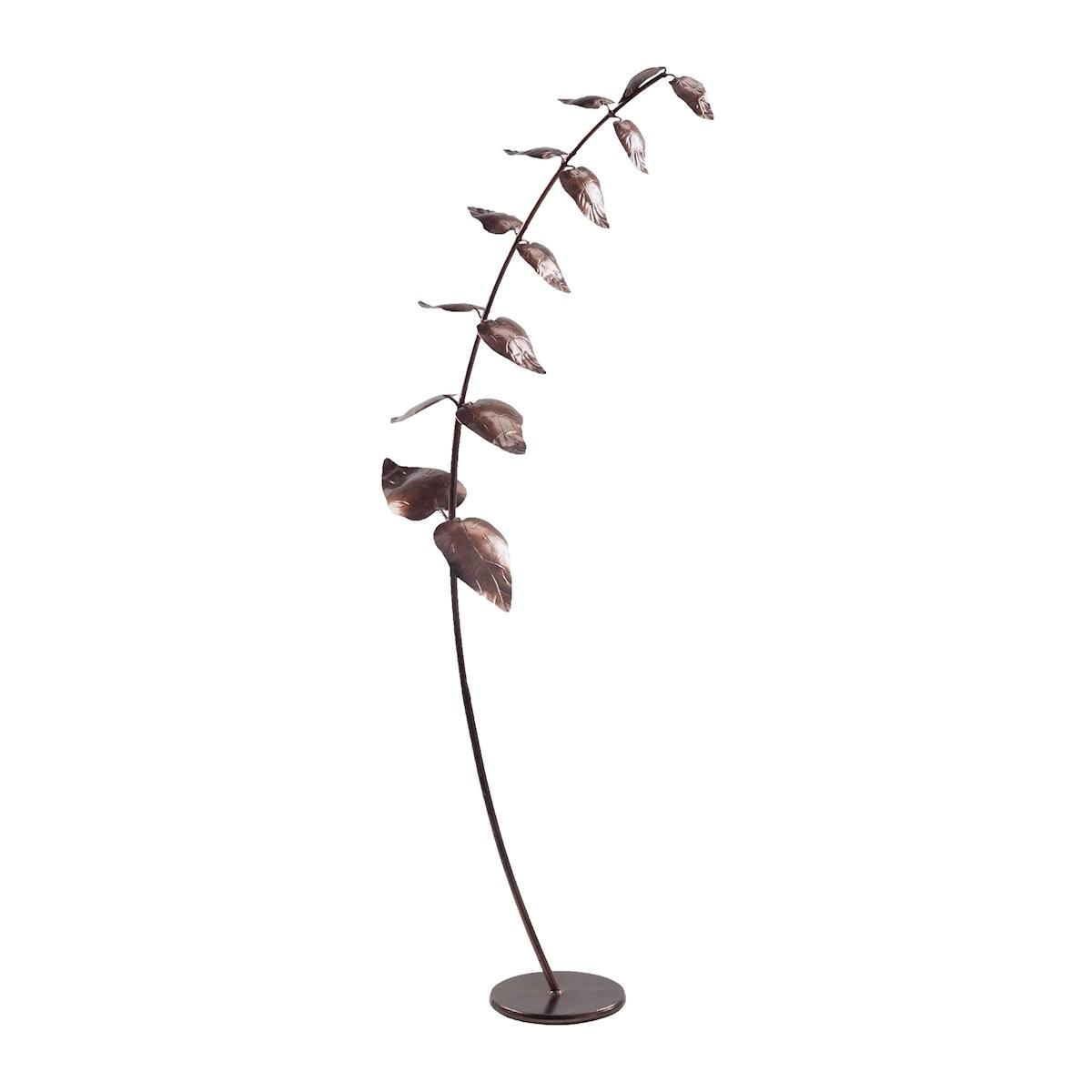 Front. Sterling - Sterling Industries Leaning Leaf Branch Sculpture - Bronze.