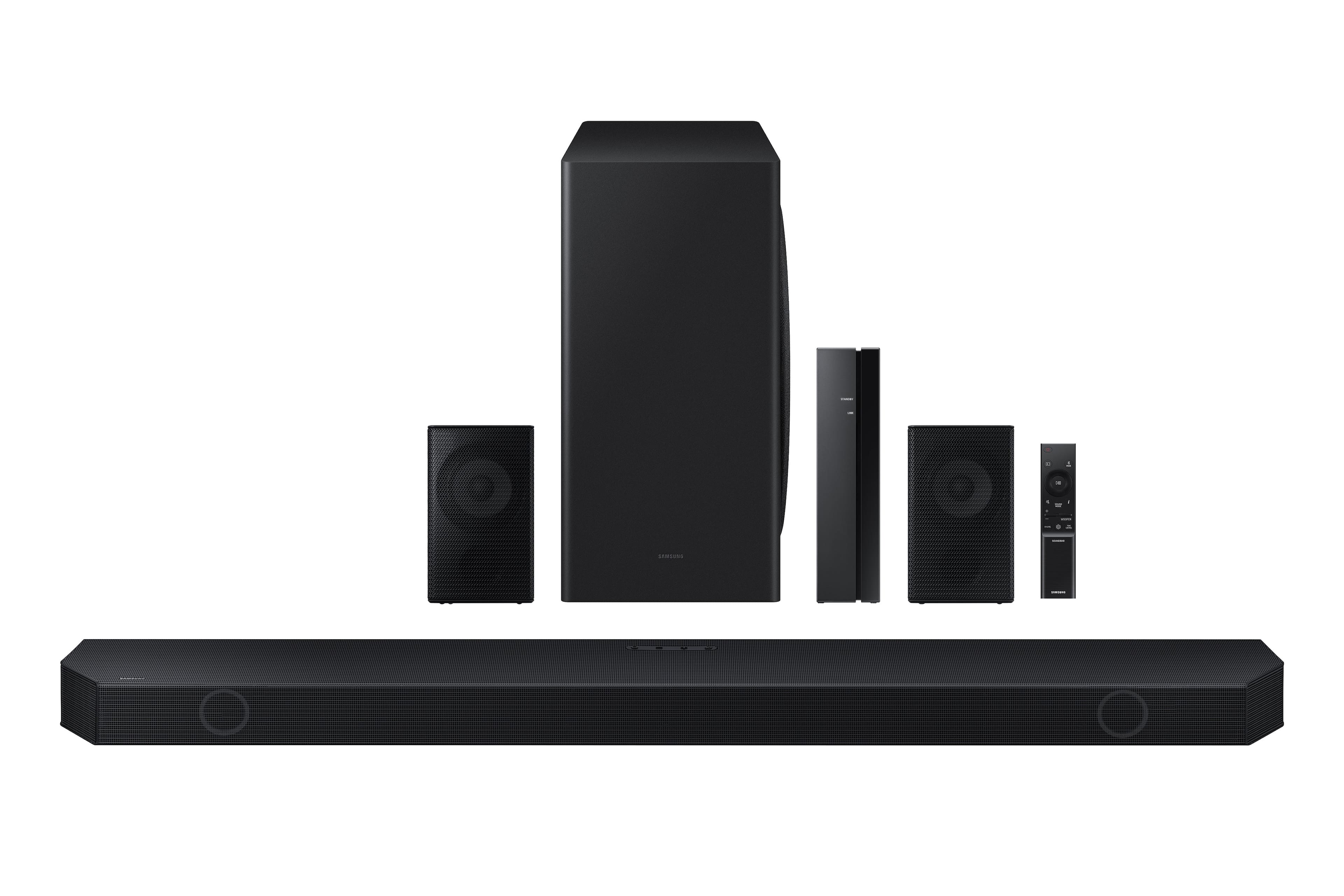 Samsung - HW-Q850D/ZA 7.1.2 Channel Wireless Dolby ATMOS Soundbar + Rear Speakers w/ Q Symphony - Black