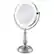 Angle. Zadro - LED Lighted Makeup Mirror with Touch Control and Magnification Options 5X, 10X, 12X - Satin Nickel.
