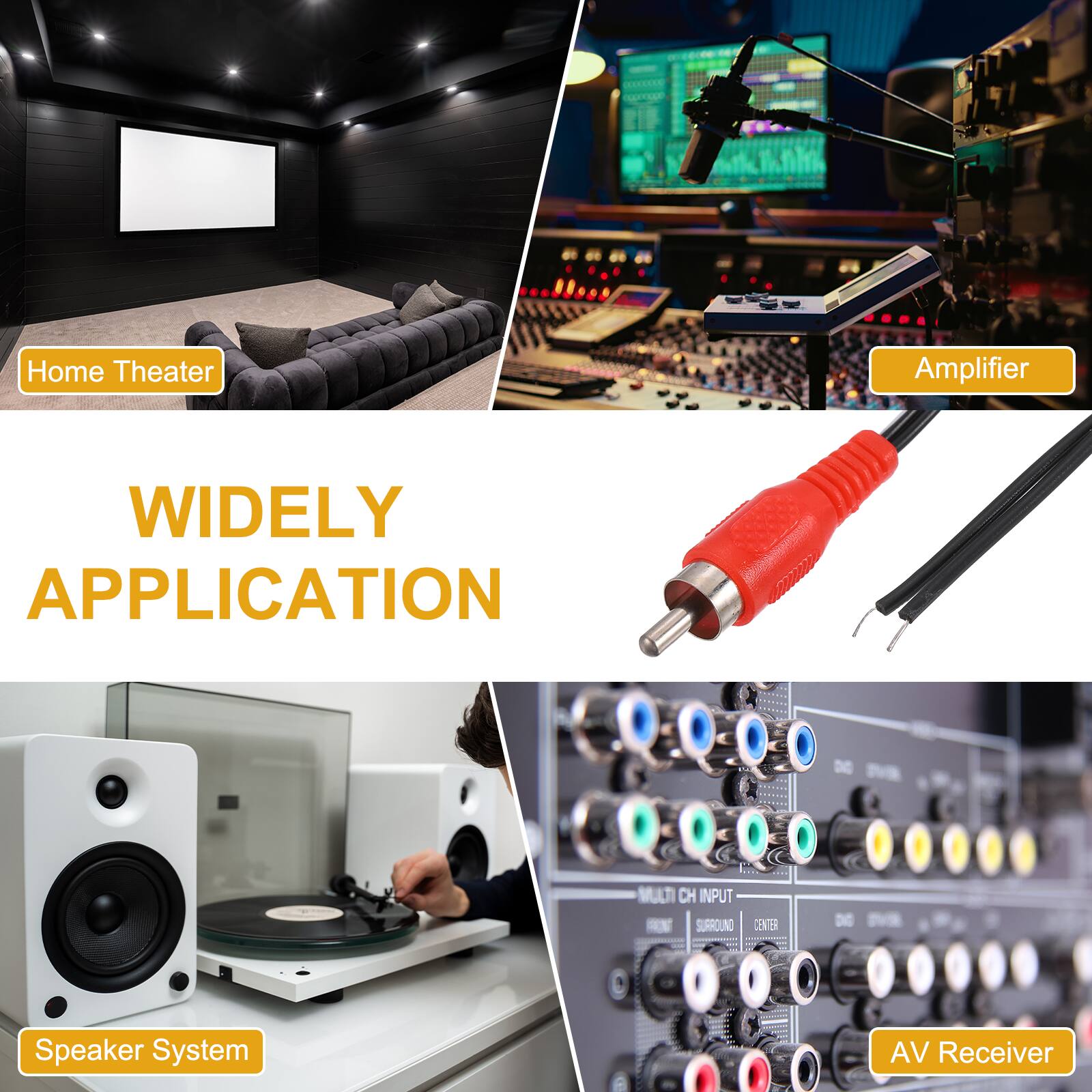 Home Theater Amplifier  
WIDELY APPLICATION  
MULTI CH INPUT N SURROUND CENTER - DE Speaker System AV Receiver