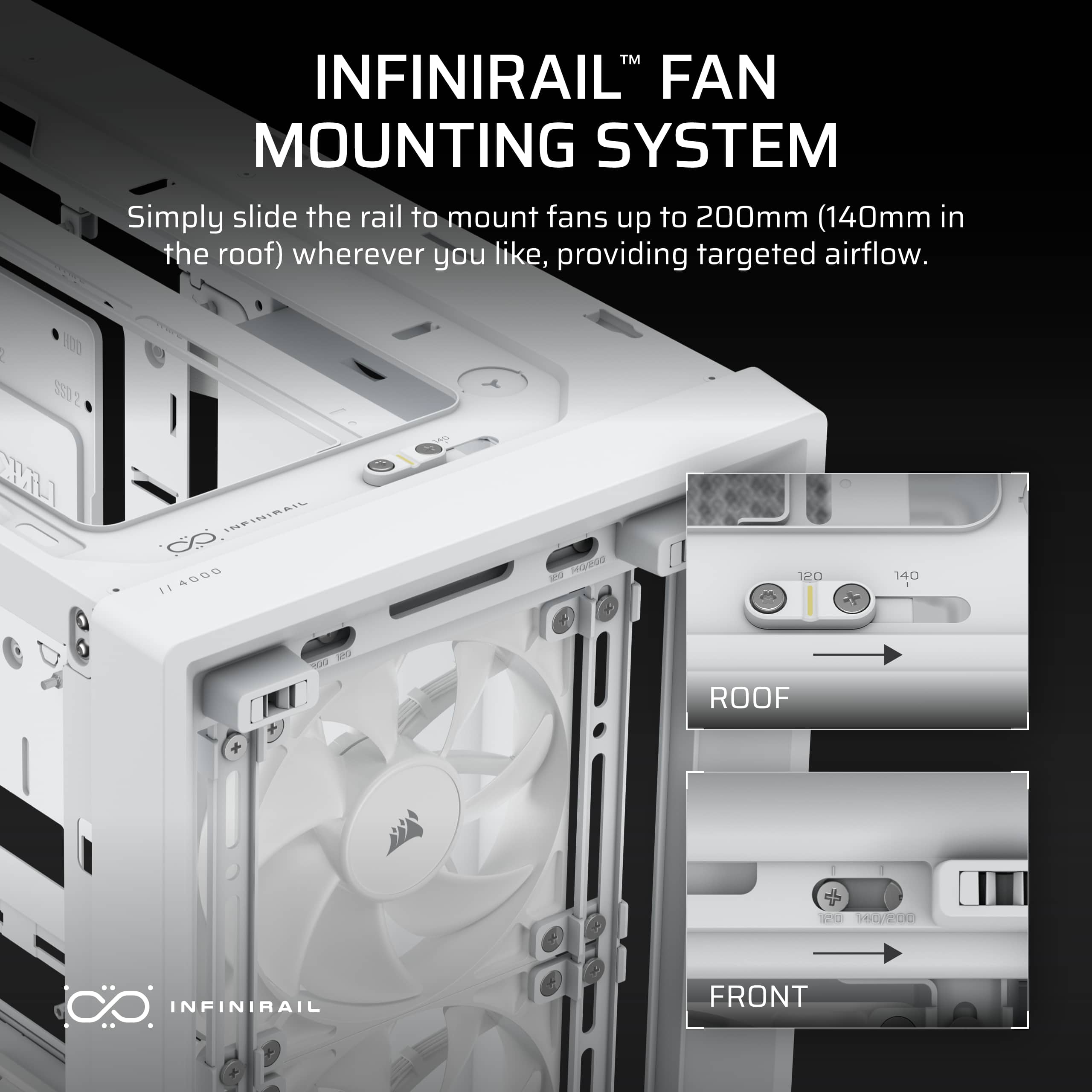 CORSAIR - FRAME 4000D WOOD RS Modular High Airflow Mid-Tower