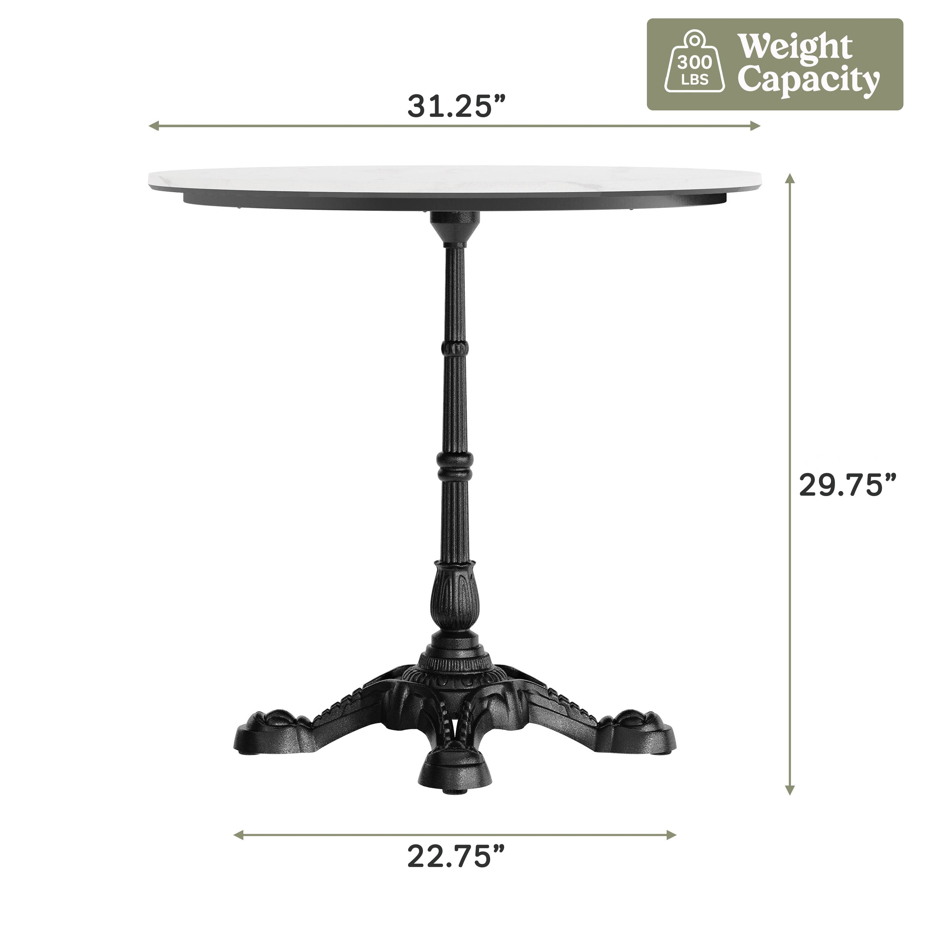31.25"  
300 Weight LBS Capacity  
29.75"  
22.75"