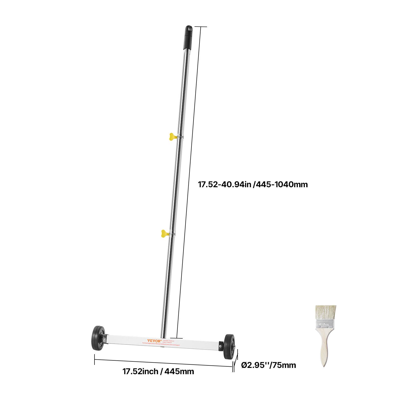 17.52-40.94in /445-1040mm  
17.52inch/445mm  
02.95"/75mm