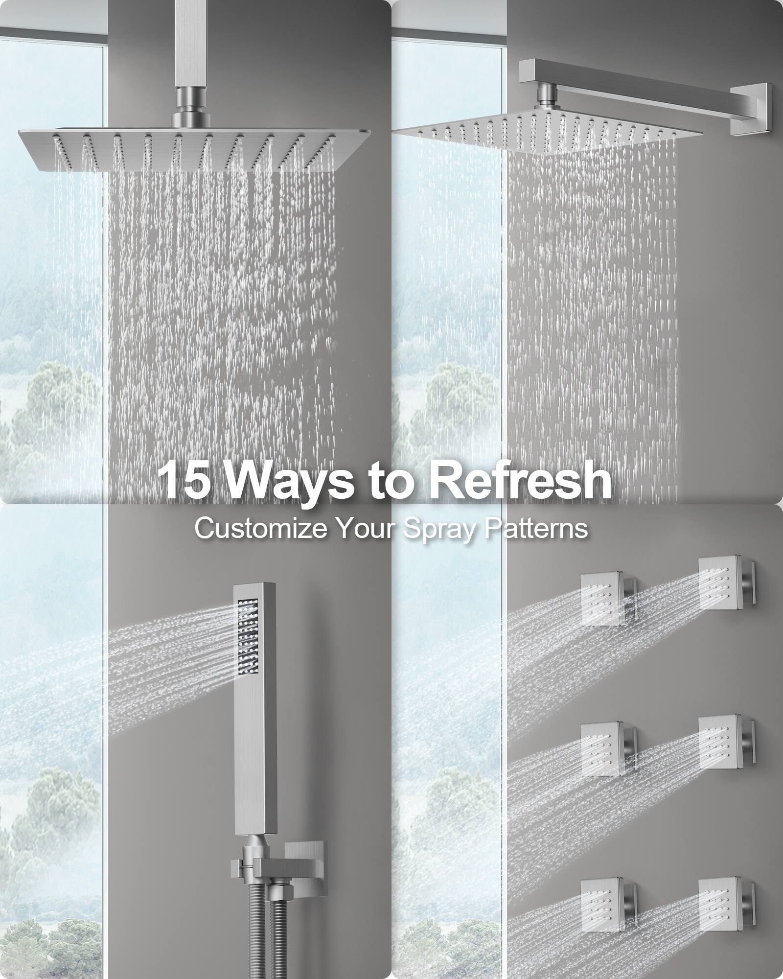 15 Ways to Refresh  
Customize Your Spray Patterns