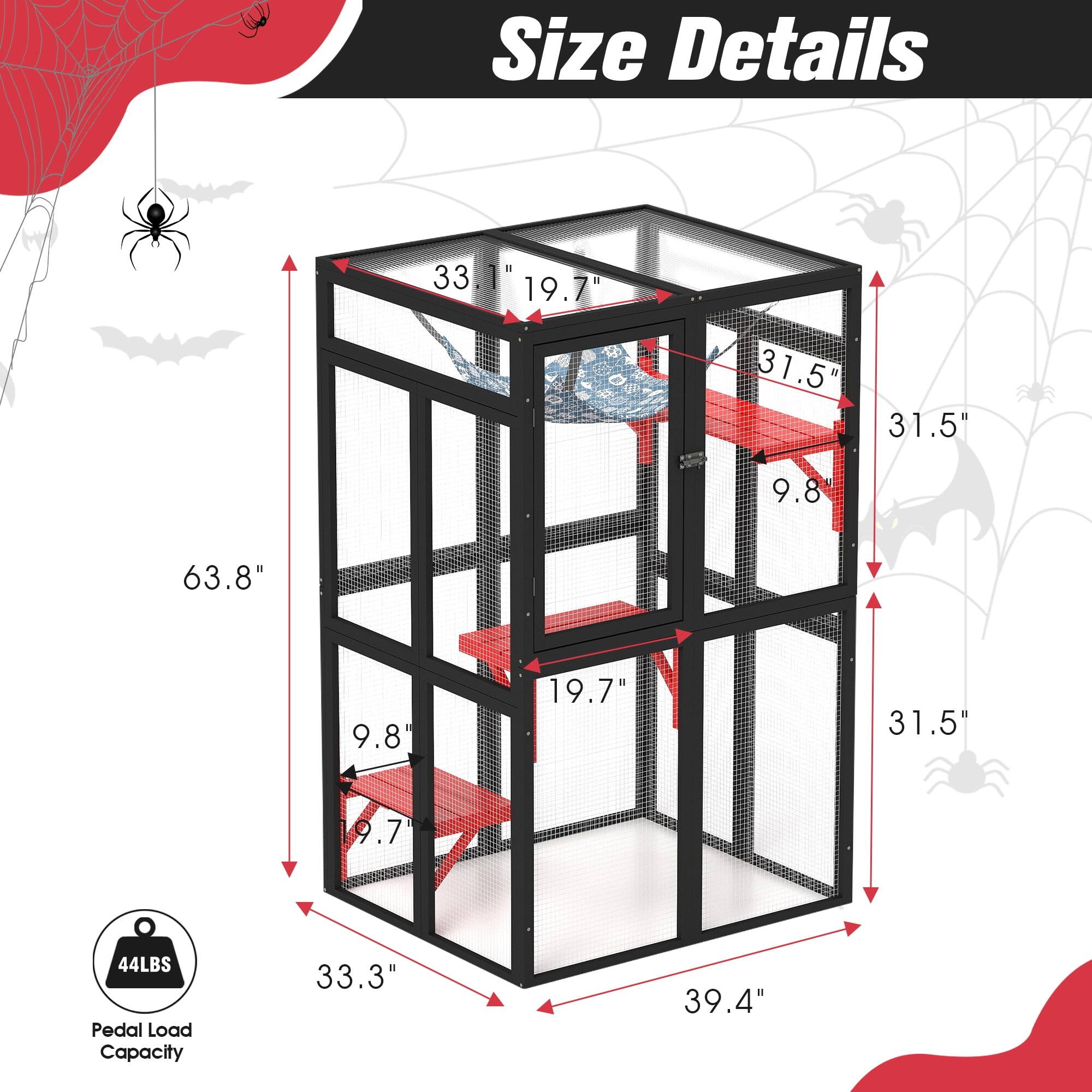Size Details

- Height: 63.8"
- Width: 39.4"
- Depth: 33.3"
- Shelf Height: 31.5"
- Shelf Width: 31.5"
- Shelf Depth: 19.7"
- Pedal Load Capacity: 44LBS