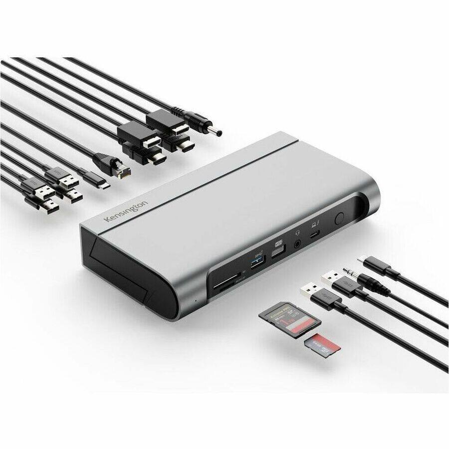 Alt View 1. Kensington - Kensington SD5800T Thunderbolt 4 and USB4 Quad Video Docking Station - for Notebook, Tablet PC, Monitor - Charging.