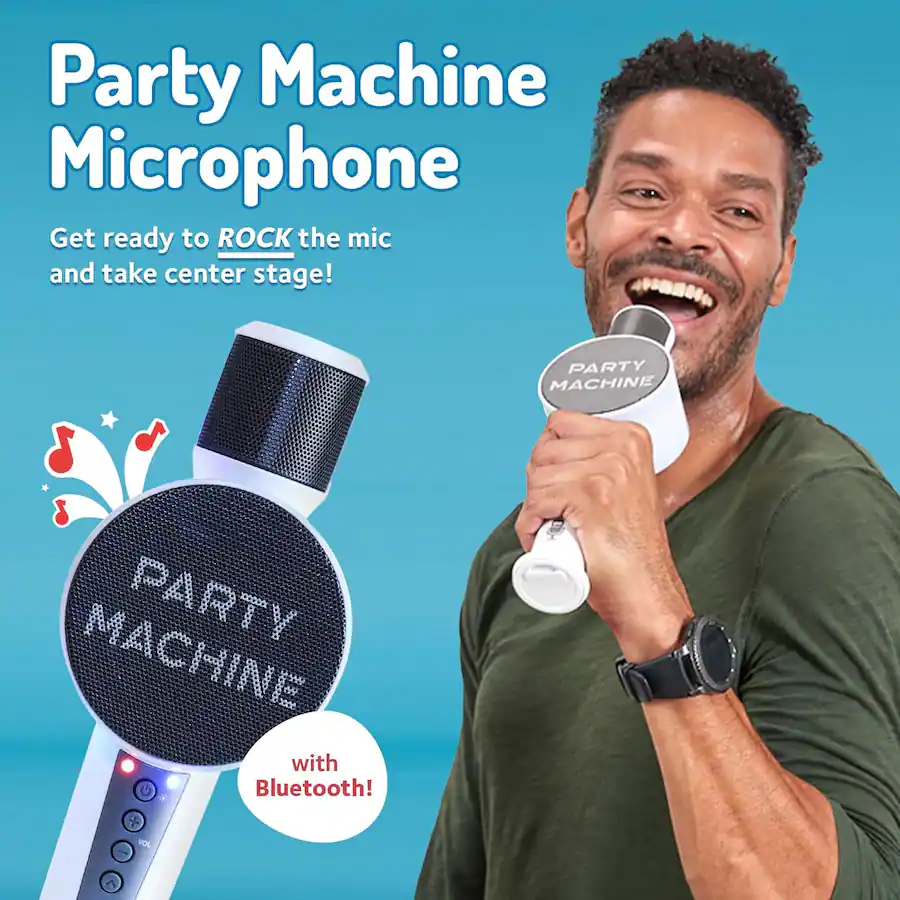 Singing Machine Party Machine Portable Microphone and Speaker with ...